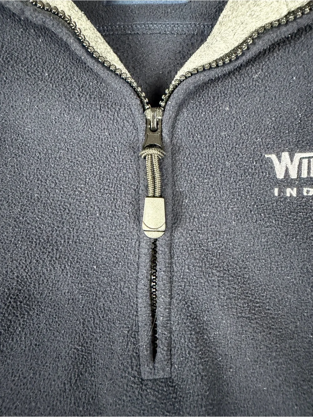 Sz Medium Mens Devon & Jones Winnebago Industries 1/4 Quarter Zip Fleece Sweater